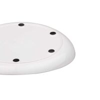 Behrend plate with raised edge, non-slip, rubber feet, ABS / Melamine