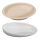 Behrend plate with raised edge, non-slip, rubber feet, ABS / Melamine