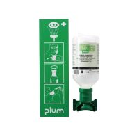 Plum eye wash o. Emergency Station, Wall station with 1 or 2 bottles