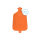 Rubber hot water bag of Sänger, smooth, 3 liter, various colors