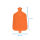 Rubber hot water bag of Sänger, smooth, 3 liter, various colors