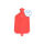Rubber hot water bag of Sänger, smooth, 3 liter, various colors