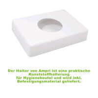 Ampri Holder for hygiene bags, plastic, 138x98x26mm, 2...