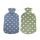 Sänger hot water bottle 2L, knit cover points, colors