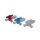 Dispomed three-way stopcocks Luer-Lock, color choice, 100 pcs