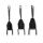 Ratiomed ear patches by Hartmann, triangular, twist ties, black S-L