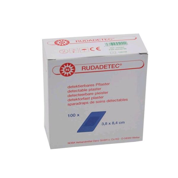 Noba RUDADETEC® plaster strips, detectable, blue, 100 items, sizes