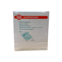 Gauze swabs sterile by Noba, 8-ply, 50x 2 pack, size choice