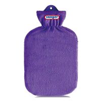 Rubber - hottie with plush o. Structure cover by...