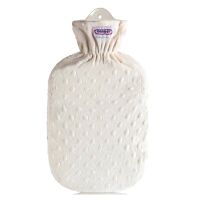 Rubber - hottie with plush o. Structure cover by Sänger, Color choice