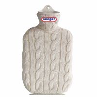 Singer 2 L rubber hot water bottle incl. Knit cover, diff. colors