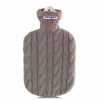 Singer 2 L rubber hot water bottle incl. Knit cover, diff. colors