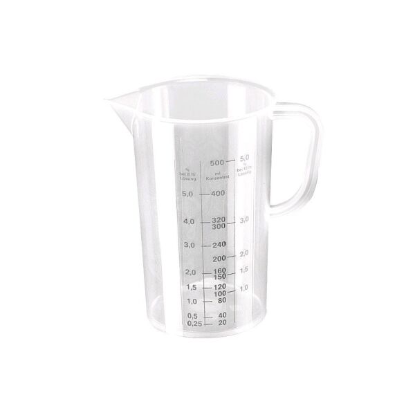 Schülke measuring cup, graduations, transparent, 50 or 500 ml
