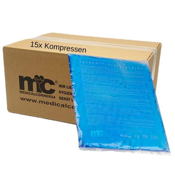 Hot and Cold Compresses, 30 x 40 cm, 15 items, individually wrapped
