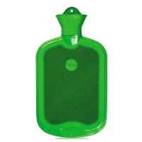 Sänger rubber hot water bottle, smooth + slats, 2 liter, diff. Colors