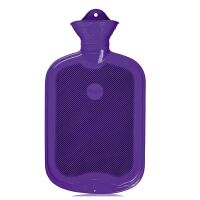 Sänger rubber hot water bottle, smooth + slats, 2 liter, diff. Colors