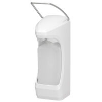 Disinfectant dispenser with arm lever & drip tray,...