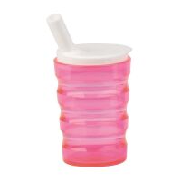 Behrend drinking cup, unbreakable, leakproof, grooves, 200ml, colors