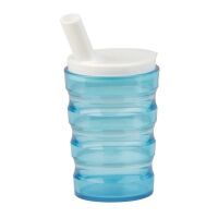 Behrend drinking cup, unbreakable, leakproof, grooves, 200ml, colors