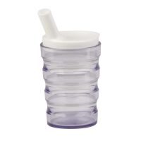 Behrend drinking cup, unbreakable, leakproof, grooves, 200ml, colors