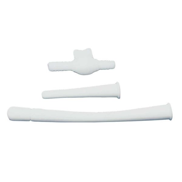 Behrend Irrigator trimmings, plastic, white, 3- or 4-piece