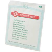 Noba gauze compress sterile, 12-fold, single, 60pcs, sizes