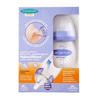 Lansinoh wide-mouth bottle, NaturalWave™ teat, BPA...