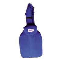 Sänger Hot water bottle, fleece cover, holding strap, color