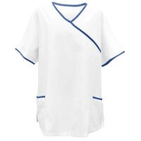 Exner Tunic, White, Asia-Style, Pockets, Coloured Piping, size/Colours