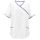 Exner Tunic, White, Asia-Style, Pockets, Coloured Piping, size/Colours