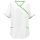 Exner Tunic, White, Asia-Style, Pockets, Coloured Piping, size/Colours