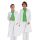 Exner Ladies Coat, Long Sleeve, Stand-Up Collar, Slit, White, size