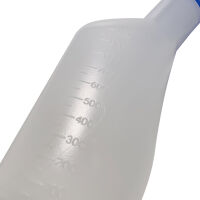 Ratiomed urinals for men, angular, translucent, cap, 1 liter
